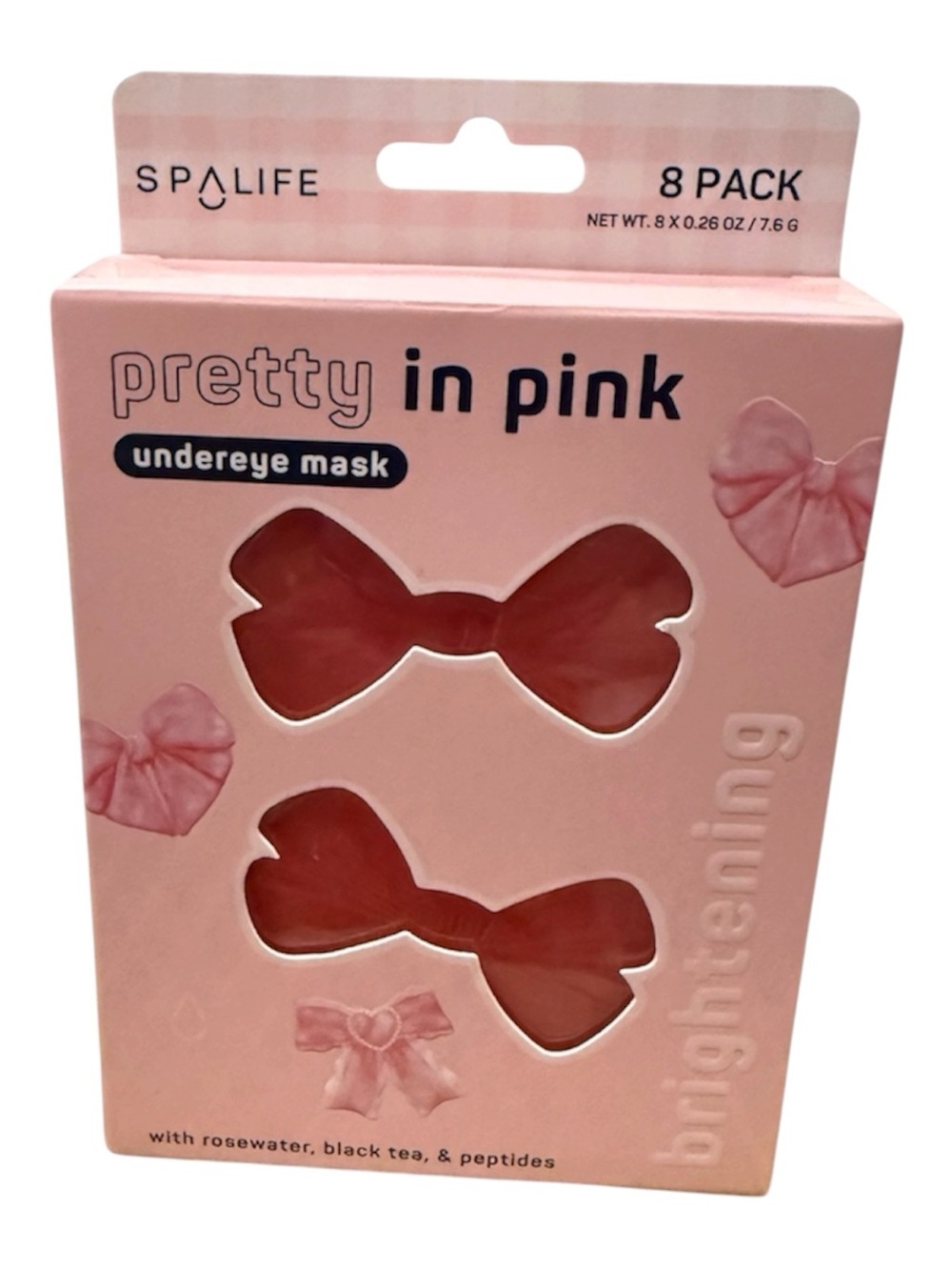 SpaLife pretty in pink under eye  mask 8-Pack NWT